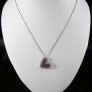 Collana con cuore diamanti